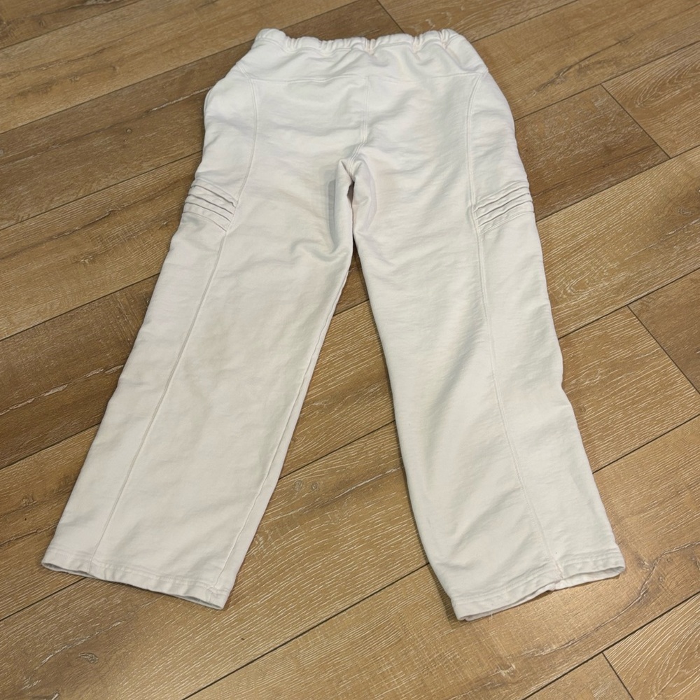FP Movement White Moto Wide-Leg Sweatpants - Size Small - Picture 7 of 9